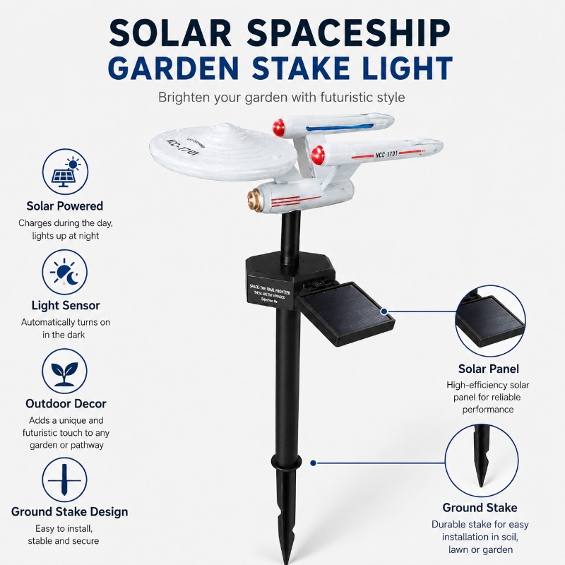 Smart Garden Spotlights - Садовый светильник Star Trek USS Enterprise