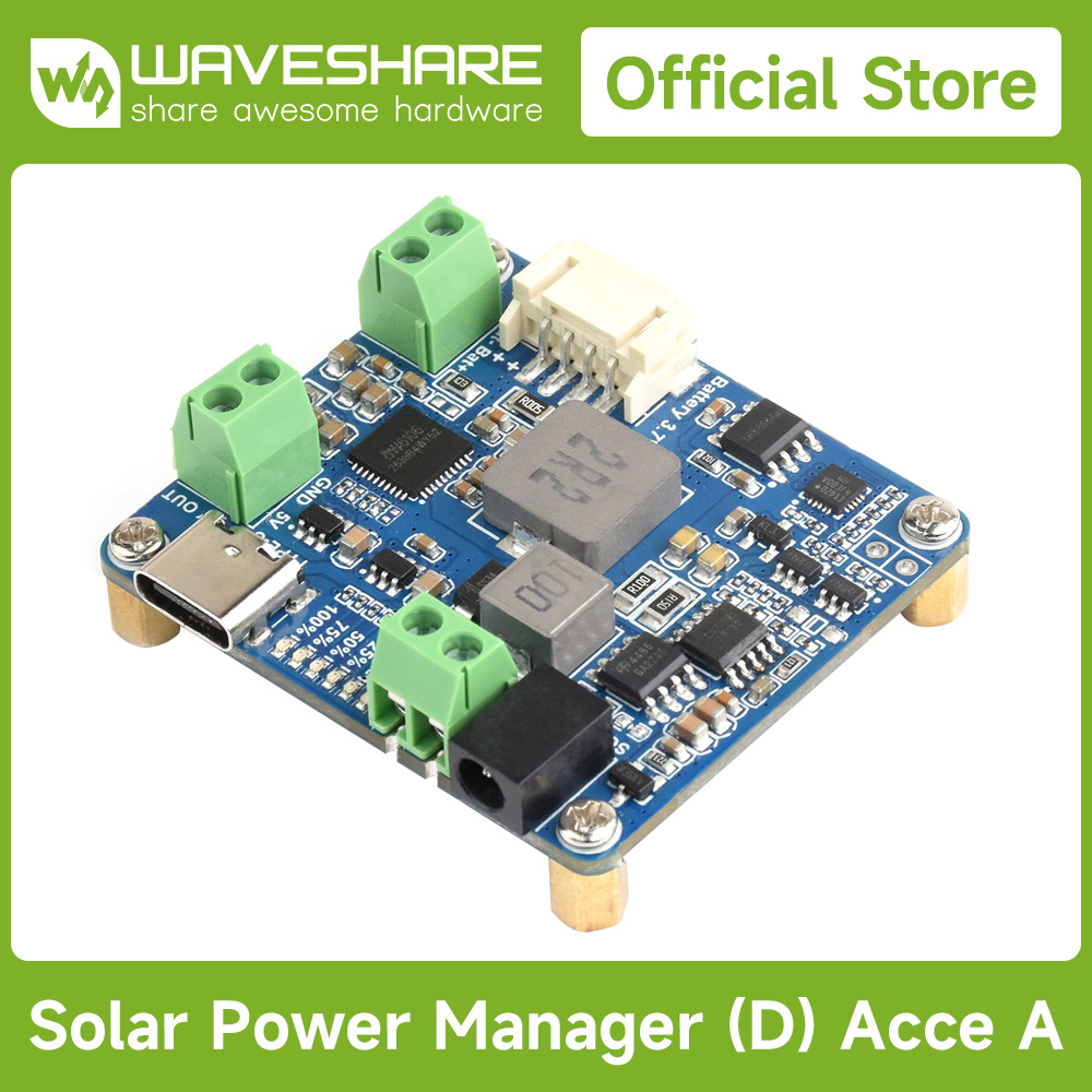 Smart Garden Arduino - Модуль управления солнечной энергией Waveshare (D),